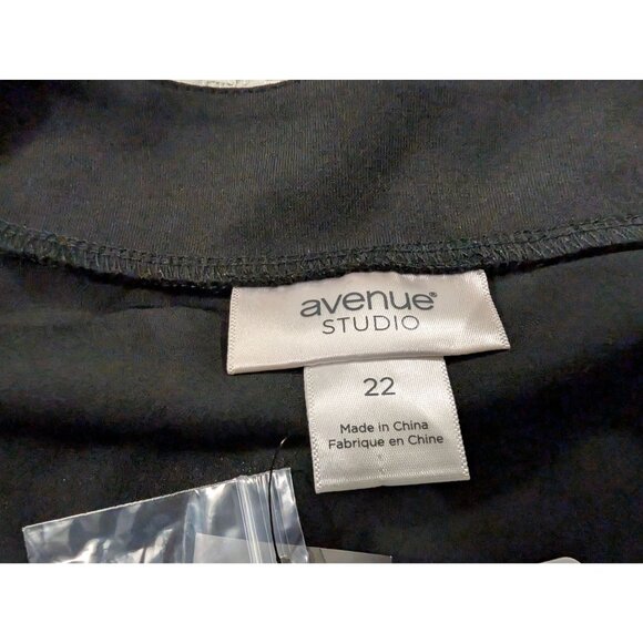 NWT Avenue Studio Womens Plus Size 22 Black Jacket Lightweight Dressy Layers - Picture 2 of 10